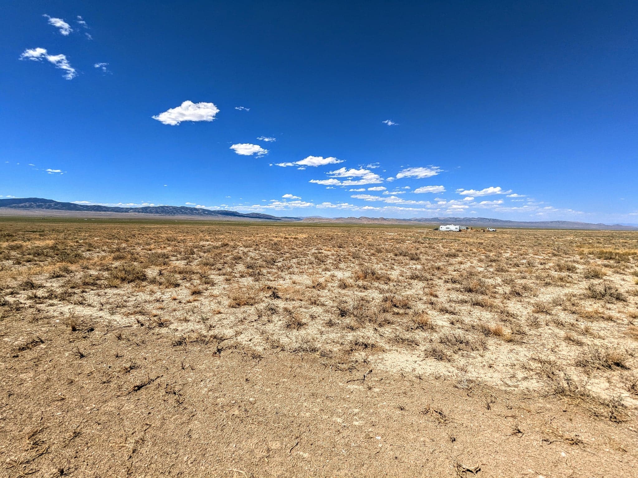 Wide valley view from the parcel